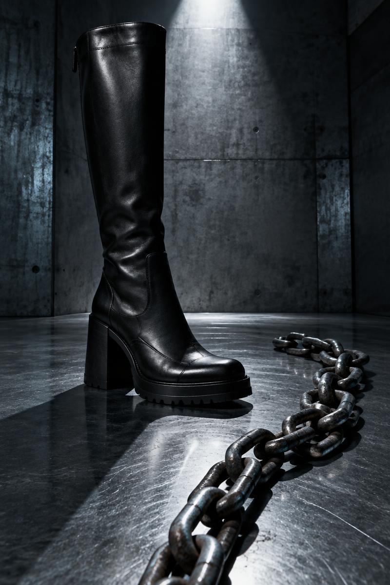Cathedral Boot and Bone Chain