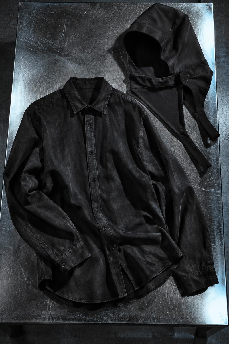 Vein Shirt and Afterimage Hood on steel